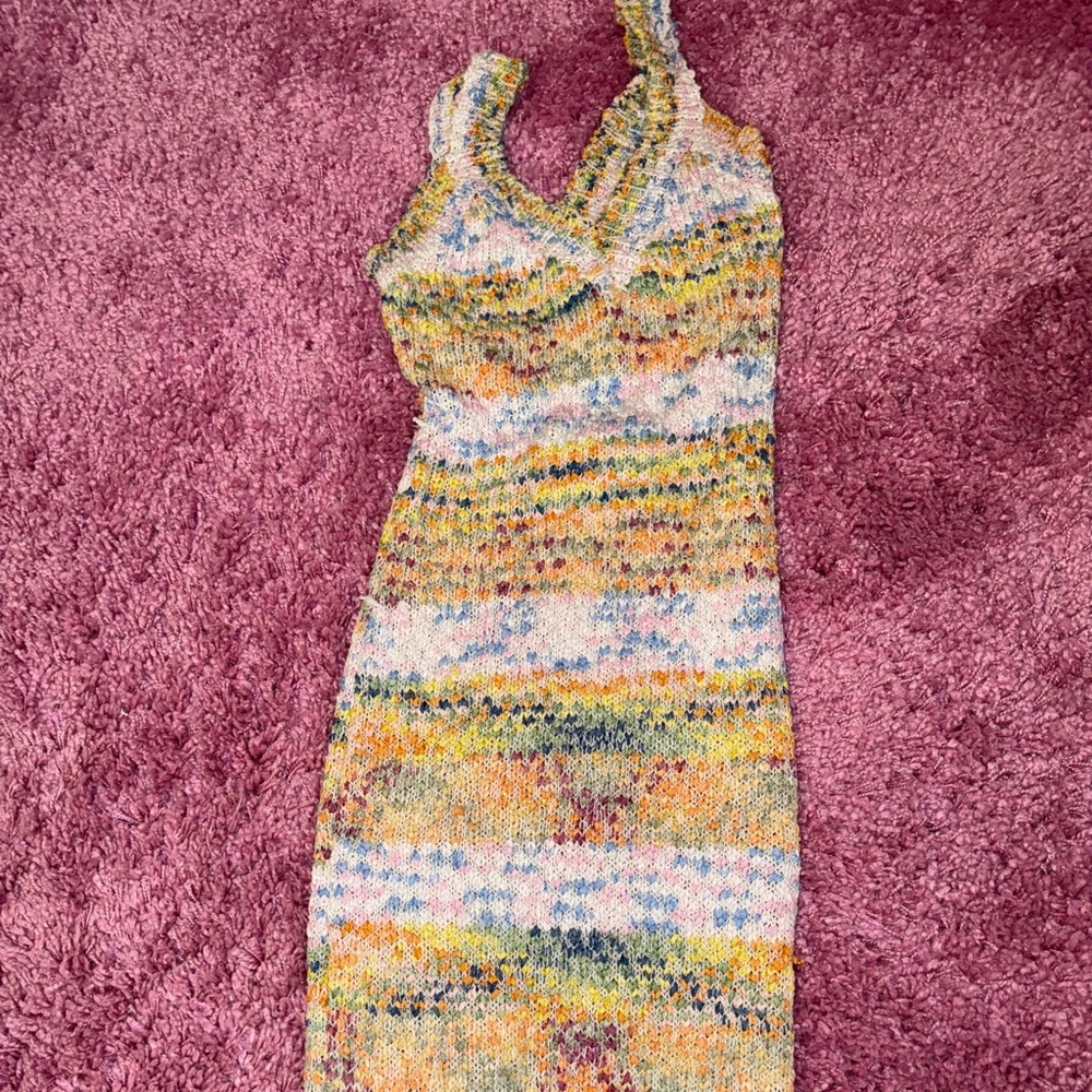 Multicolor Knit Maxi Dress - Picture 2 of 5